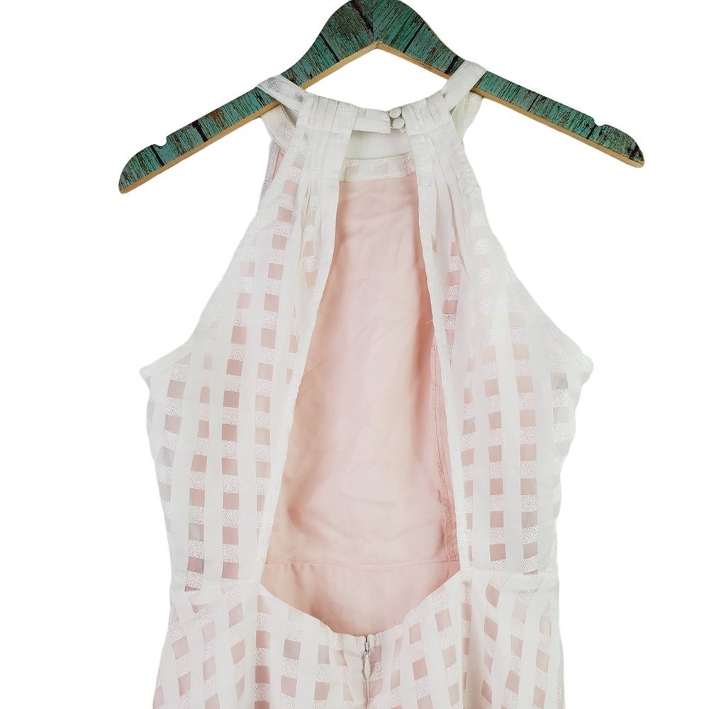 Lovers + Friends Gingham Mini Halter Picnic Dress, Sz M - Picture 6 of 12